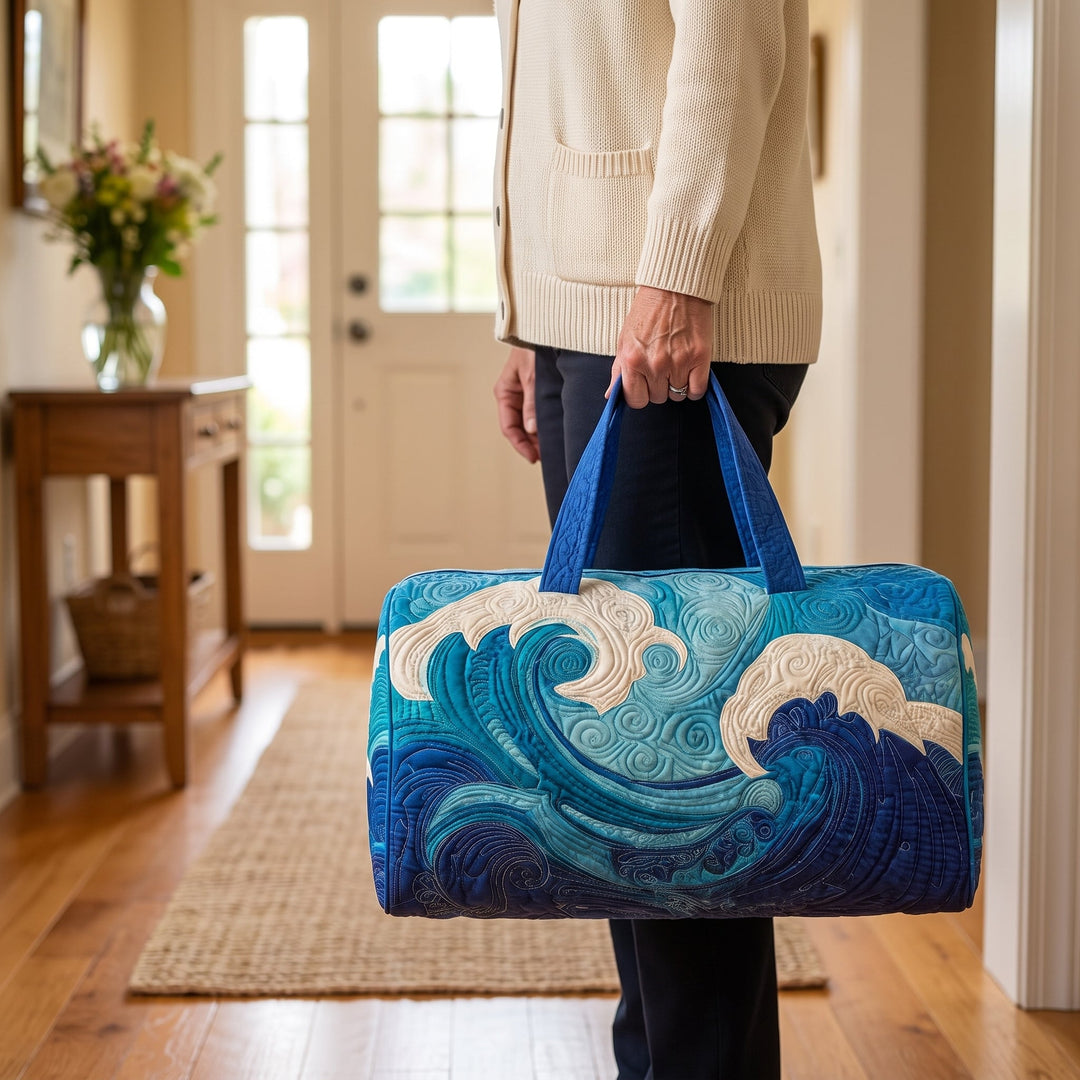 Rising Wave Quilted Duffle Bag 2