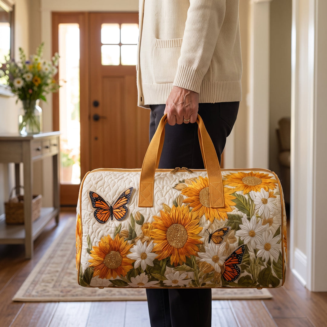 Bright Fields Quilted Duffle Bag 2