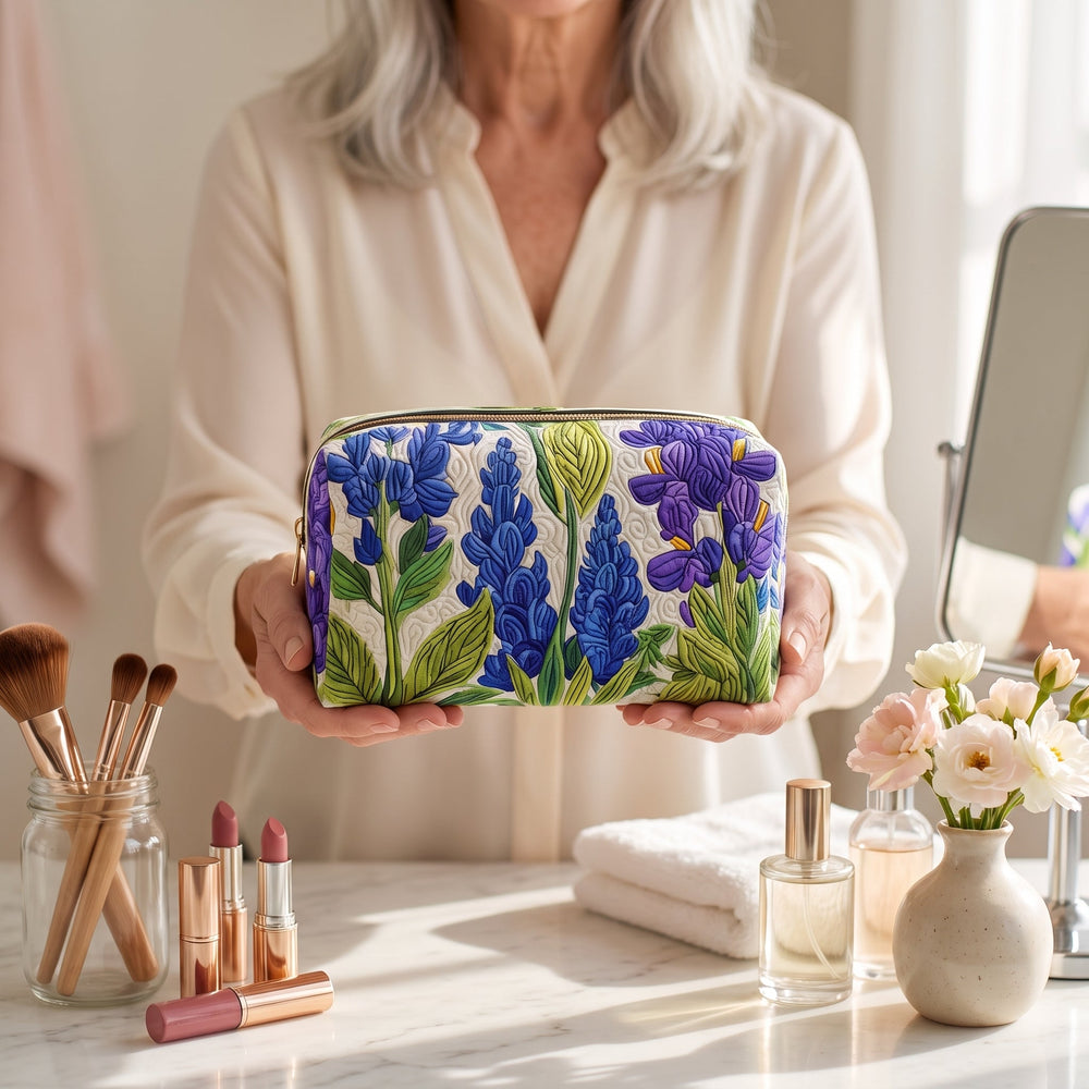 Bloom of Light Quilted Makeup Bag 2