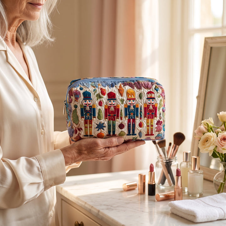 Nutcracker Glow Quilted Makeup Bag 2