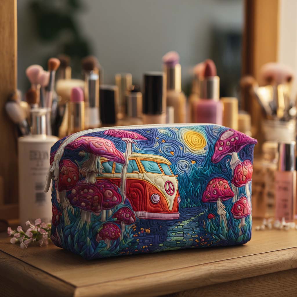 Galaxy Road Journey Quilted Makeup Bag 1