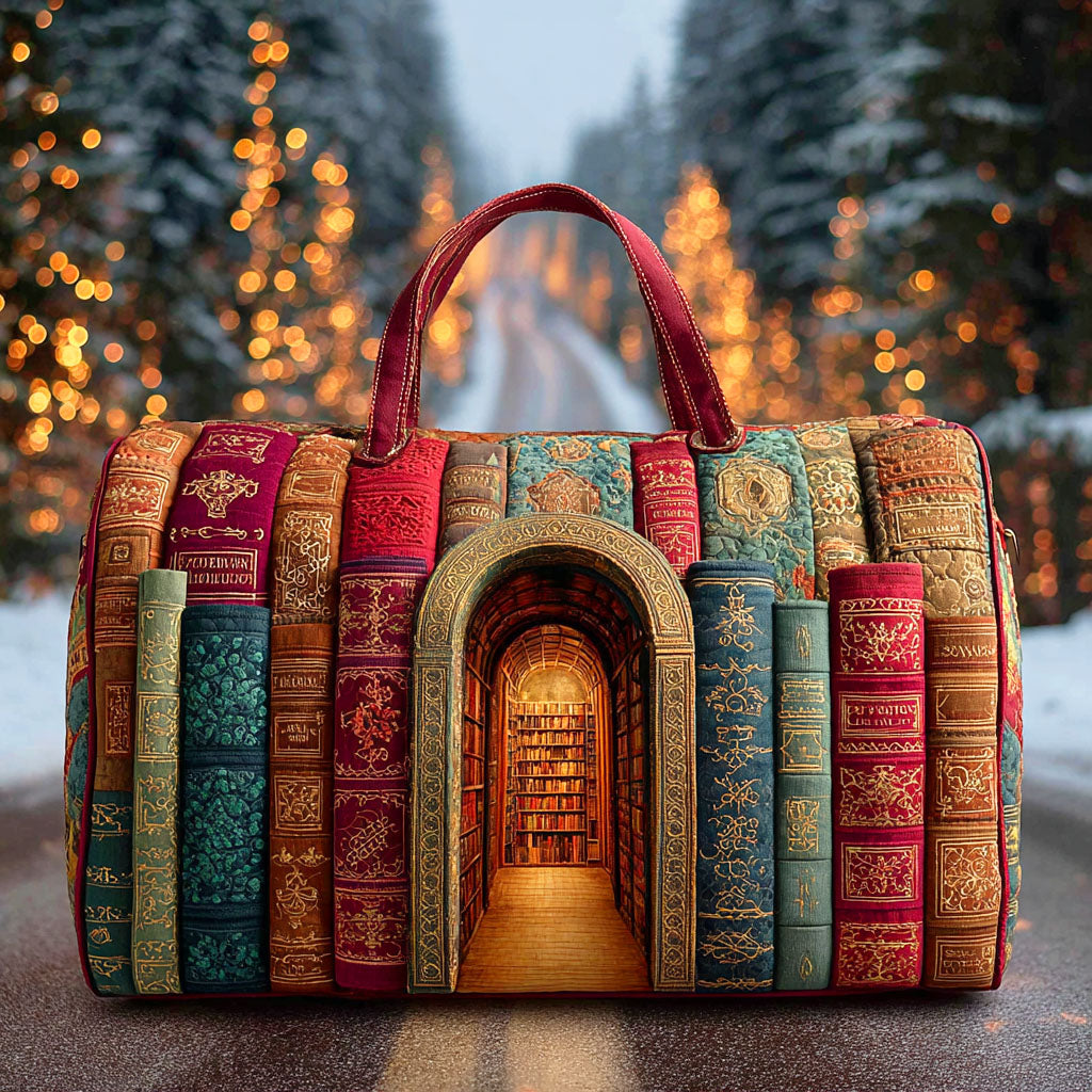 Hidden Library Quilted Duffle Bag 1