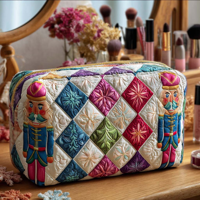 Holiday Sentinel Quilted Makeup Bag 1