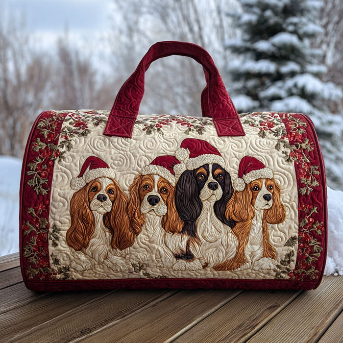 Holly Spaniel Quilted Duffle Bag 1
