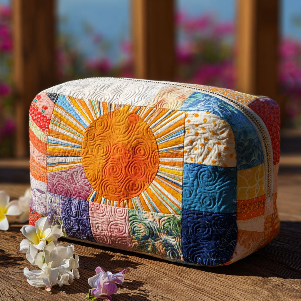 Lazy Sun Quilted Makeup Bag 1