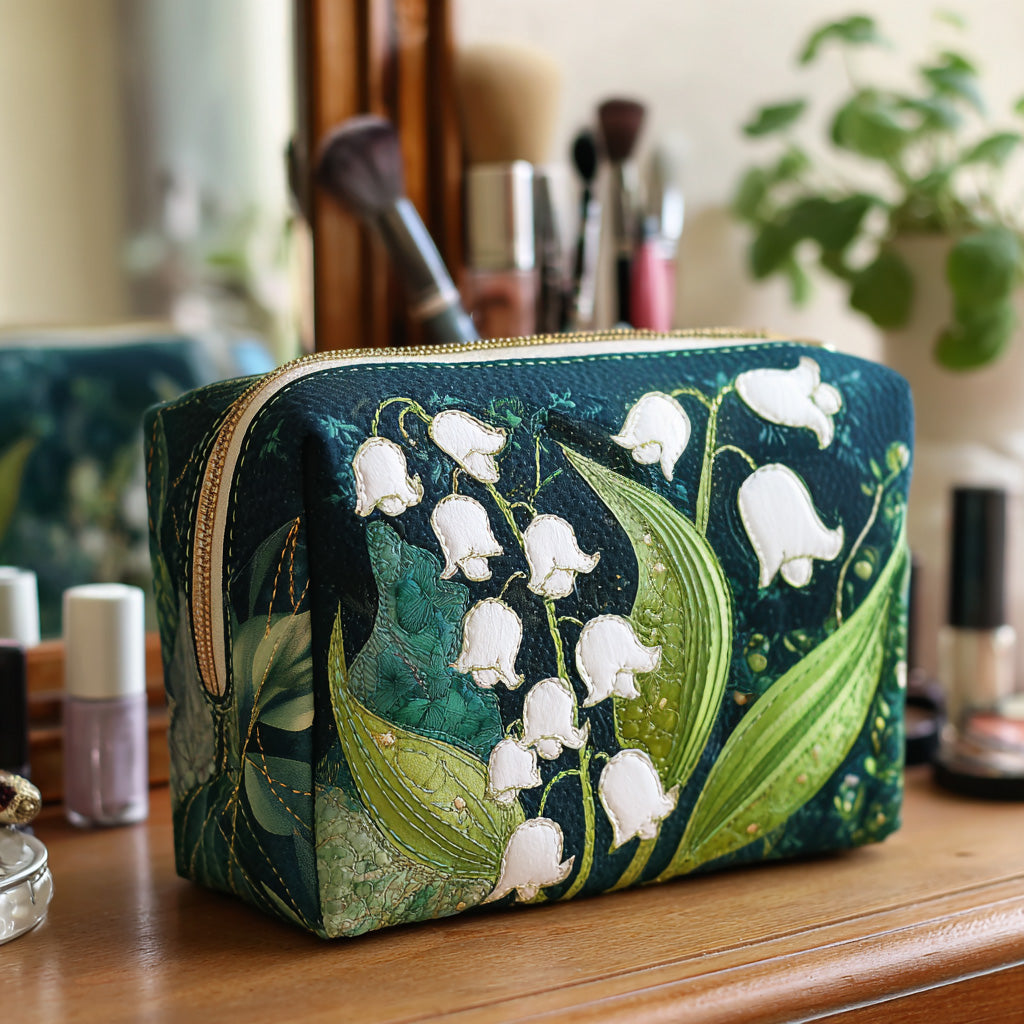 Lily Grace Quilted Makeup Bag 1