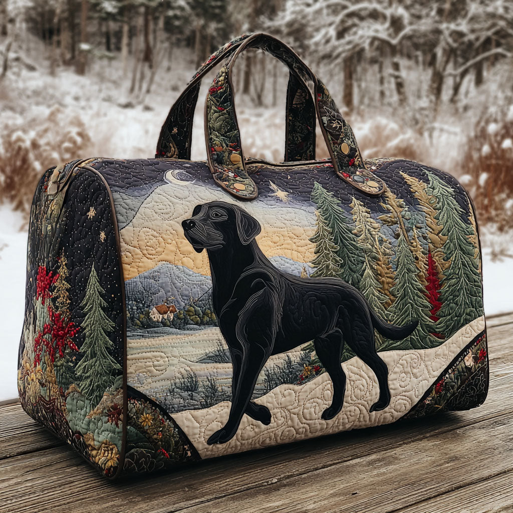 Midnight Snow Quilted Duffle Bag 1