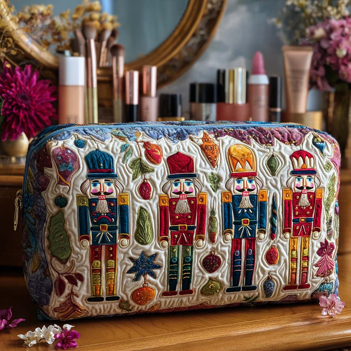 Nutcracker Glow Quilted Makeup Bag 1