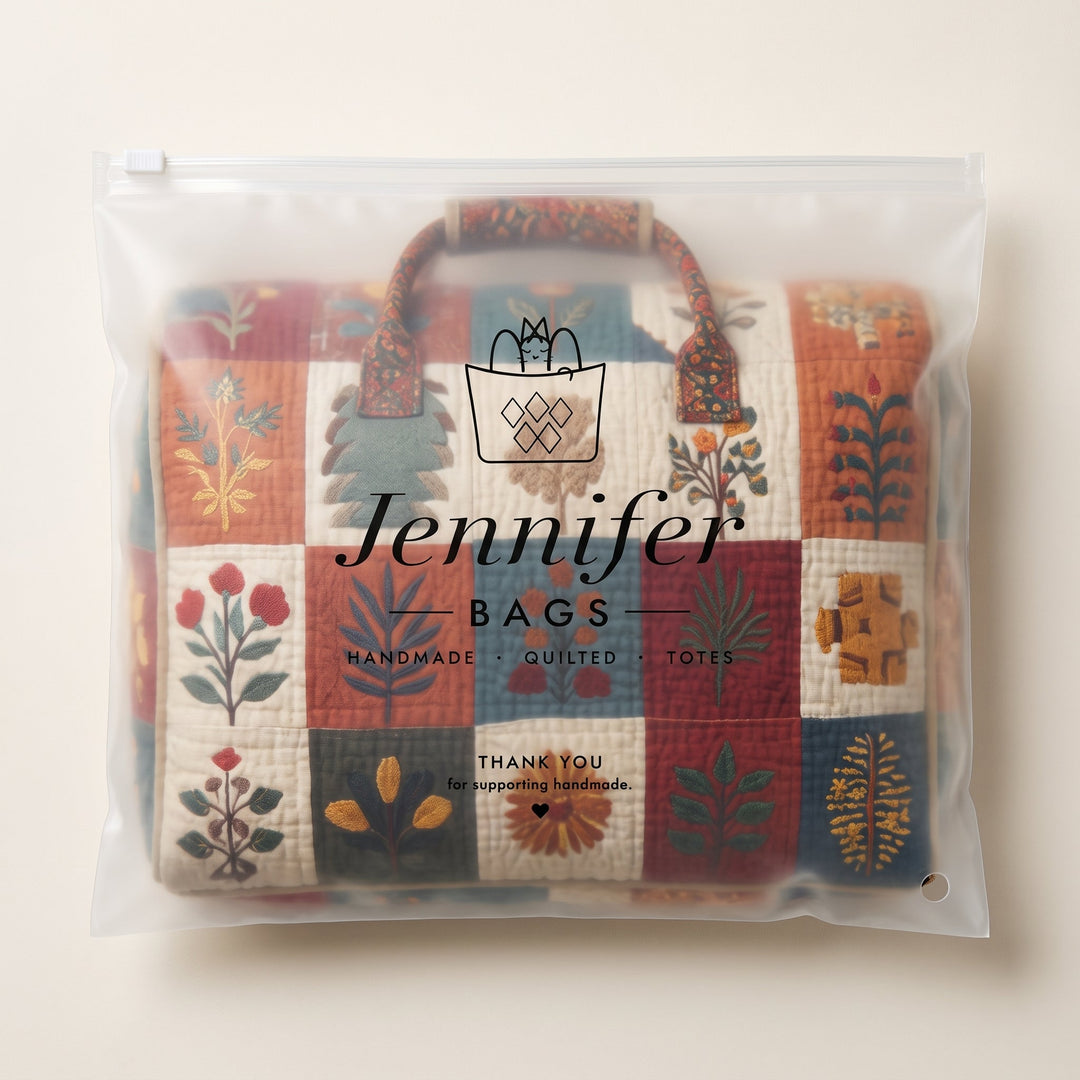 Petal Serenade Quilted Duffle Bag 7