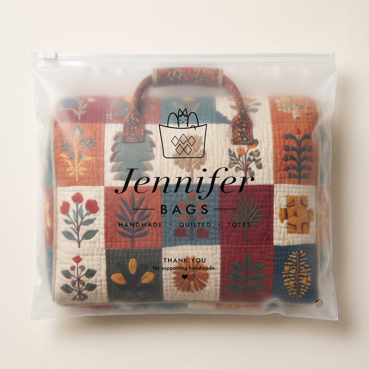 Petal Serenade Quilted Duffle Bag 7