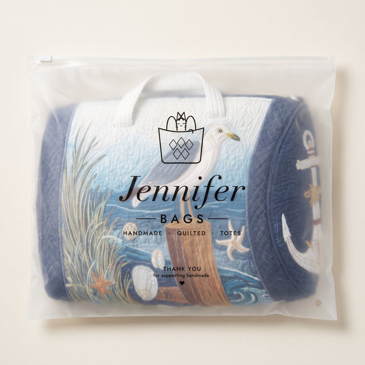 Coastal Gull Quilted Duffle Bag 7