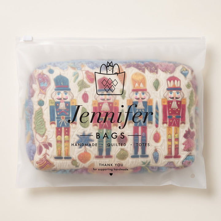Nutcracker Glow Quilted Makeup Bag 7