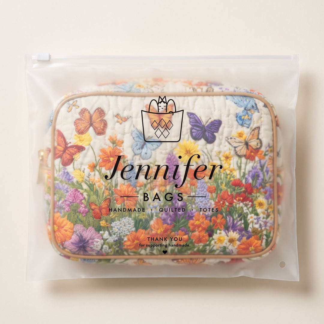 Bloom Garden Quilted Makeup Bag 7