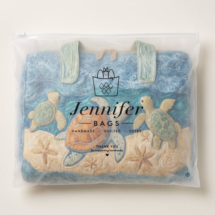 Turtly Cute Quilted Duffle Bag 7