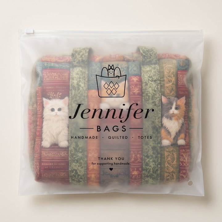 Cat Chapter Quilted Duffle Bag 7