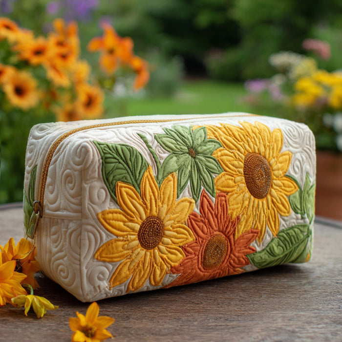 Petal Dreams Quilted Makeup Bag 1