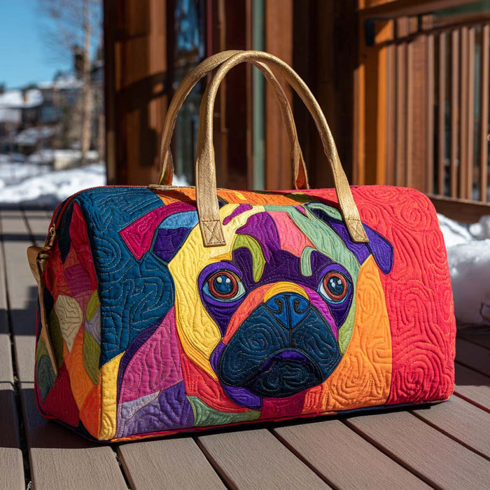 Puglet Joy Quilted Duffle Bag 1