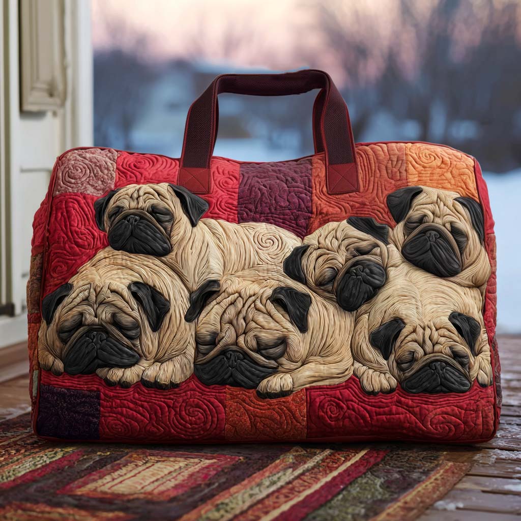 Pugsy Wugsy Quilted Duffle Bag 1
