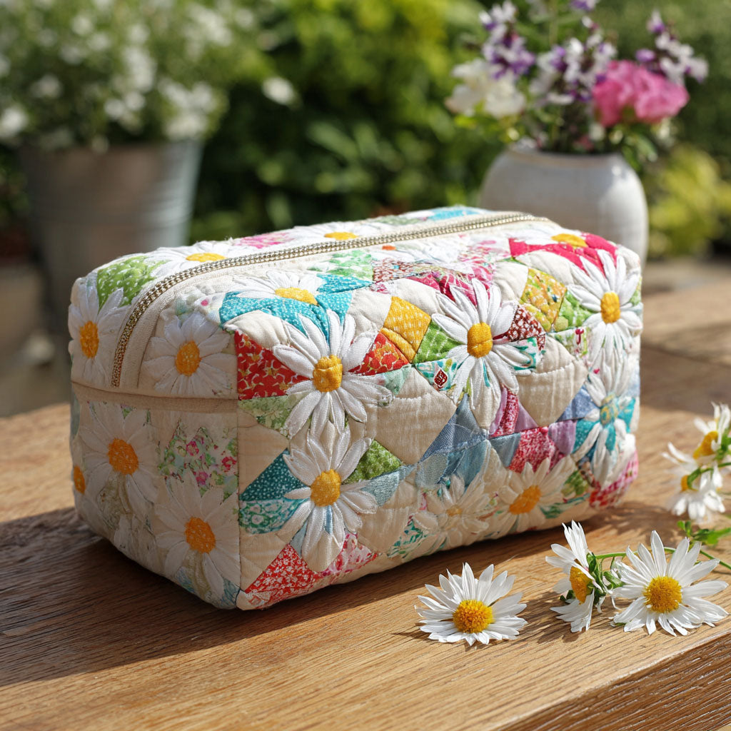 Pure Meadow Quilted Makeup Bag 1