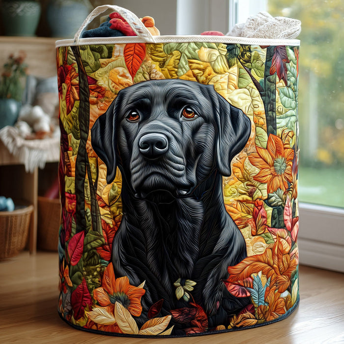 Labrador Loyalty Quilted Laundry Basket 1