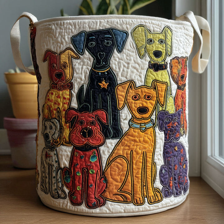 Perfect Allure Quilted Laundry Basket 1