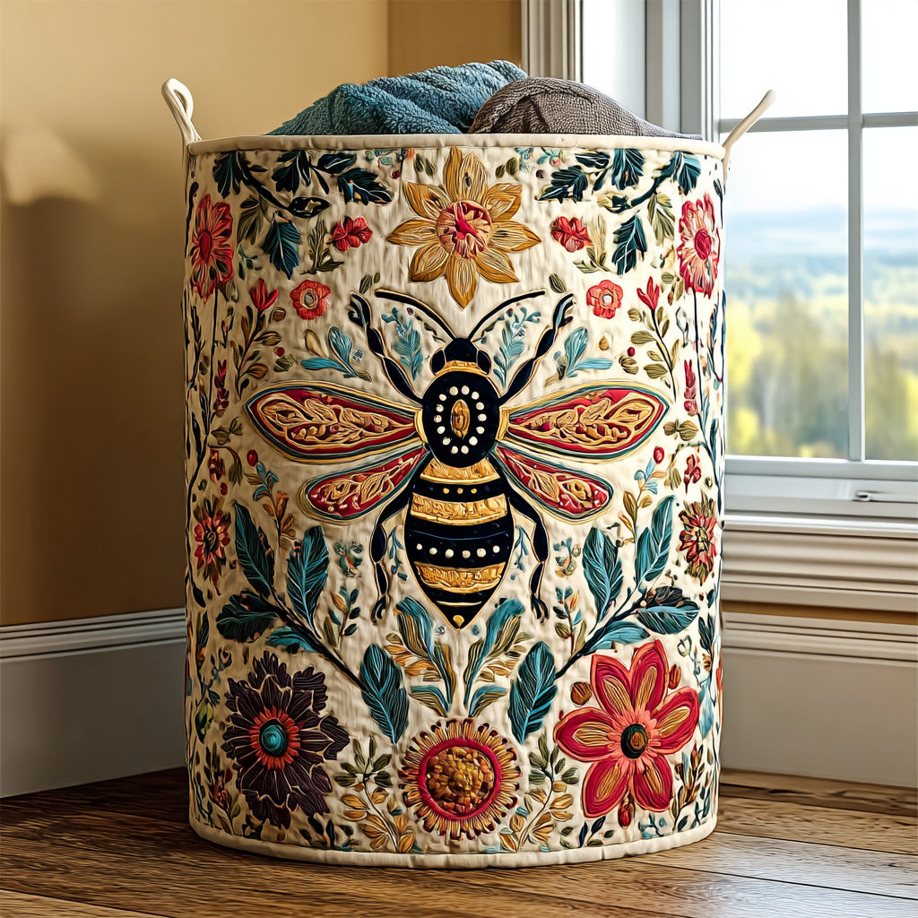Prairie Spirit Quilted Laundry Basket 1