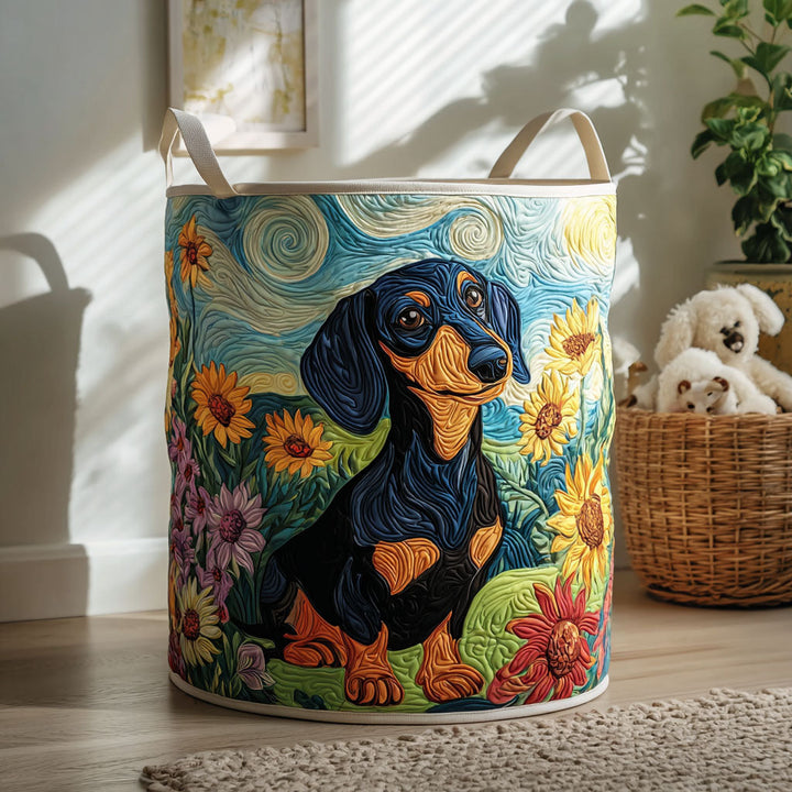 Small Paws, Big Heart Quilted Laundry Basket 1