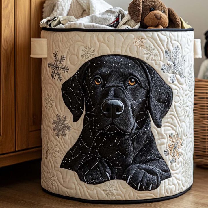 Snow Friends Quilted Laundry Basket 1