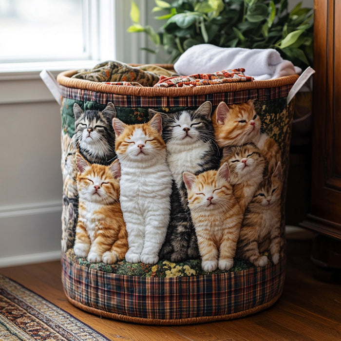 Soft Cocoon Quilted Laundry Basket 1