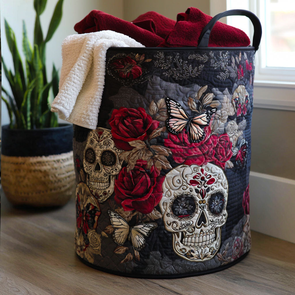 Sweet Spirit Quilted Laundry Basket 1