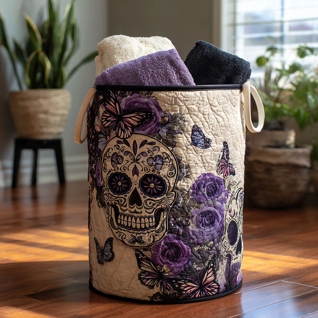 Timeless Spirit Quilted Laundry Basket 1