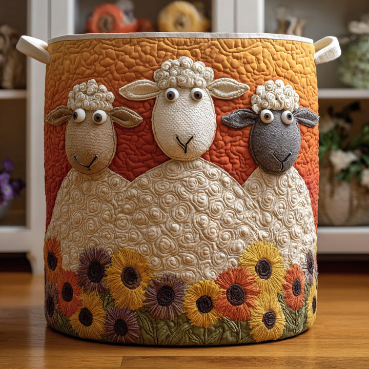 Woolen Fantasy Quilted Laundry Basket 1