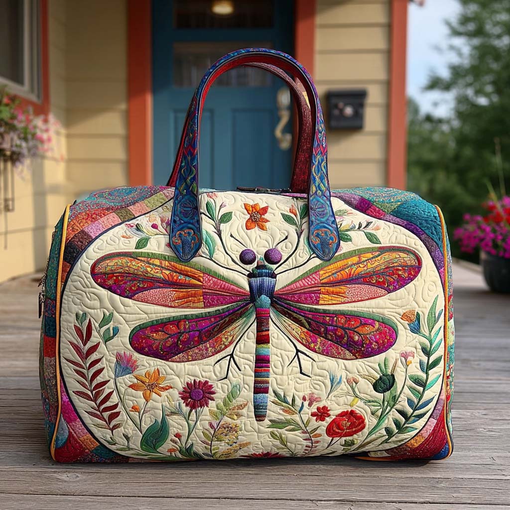 Rustic Flutter Quilted Duffle Bag 1