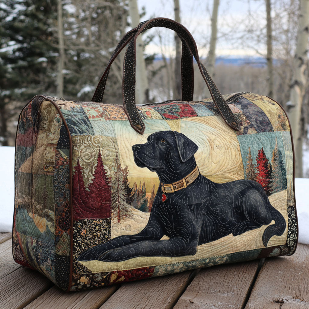 Snowbound Lab Quilted Duffle Bag 1