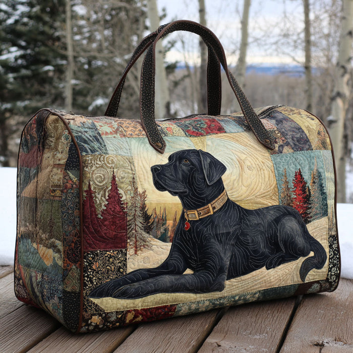 Snowbound Lab Quilted Duffle Bag 1