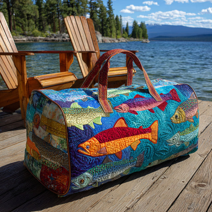 Stream Catch Quilted Duffle Bag 1