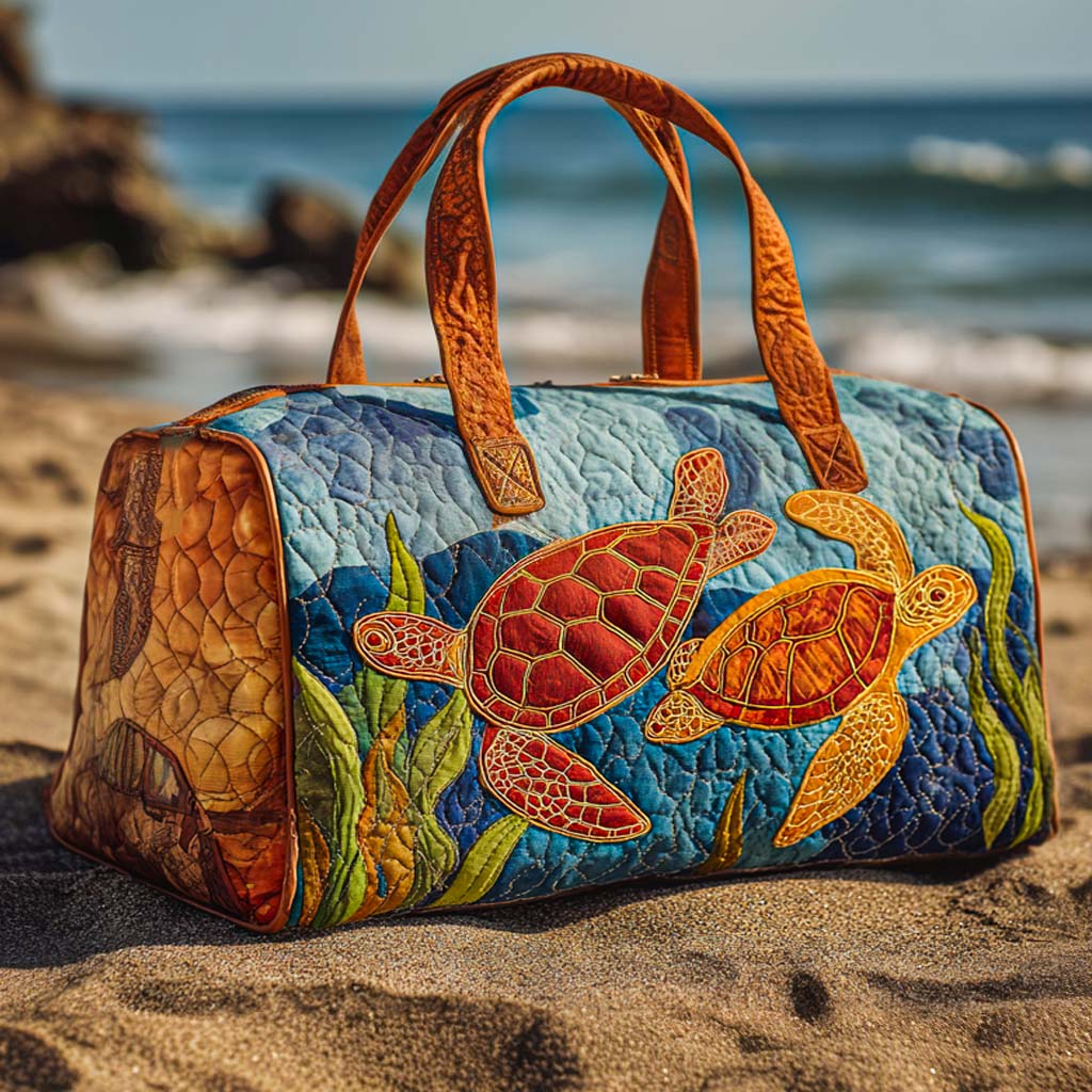 Sunset Journey Quilted Duffle Bag 1