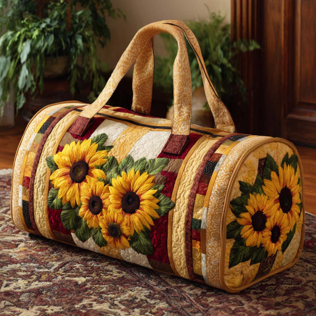 Warm Light Quilted Duffle Bag 1