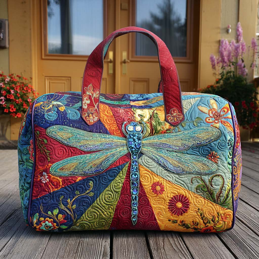 Whimsy Wings Quilted Duffle Bag 1