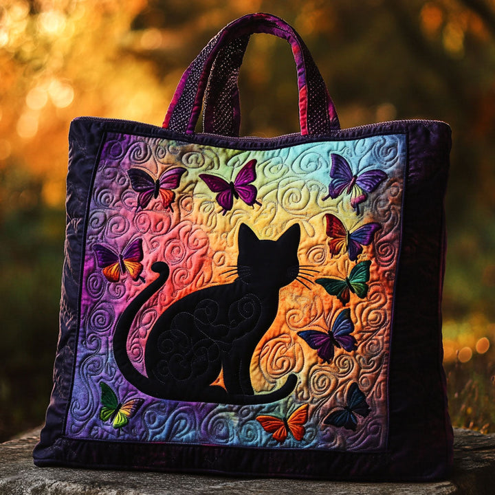 Calmheart Cat Quilted Tote Bag 1