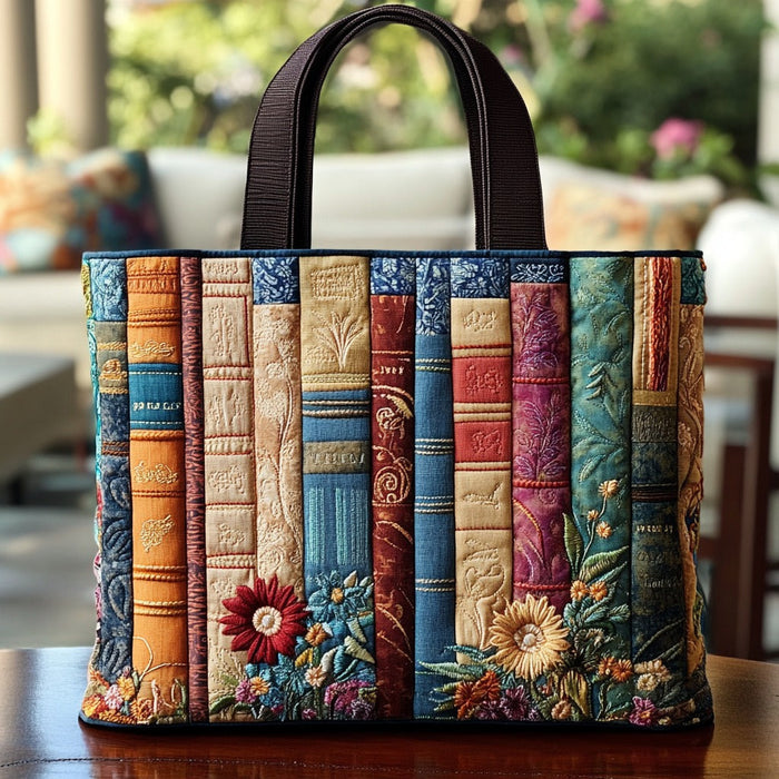 Blooming Stories Quilted Tote Bag 1