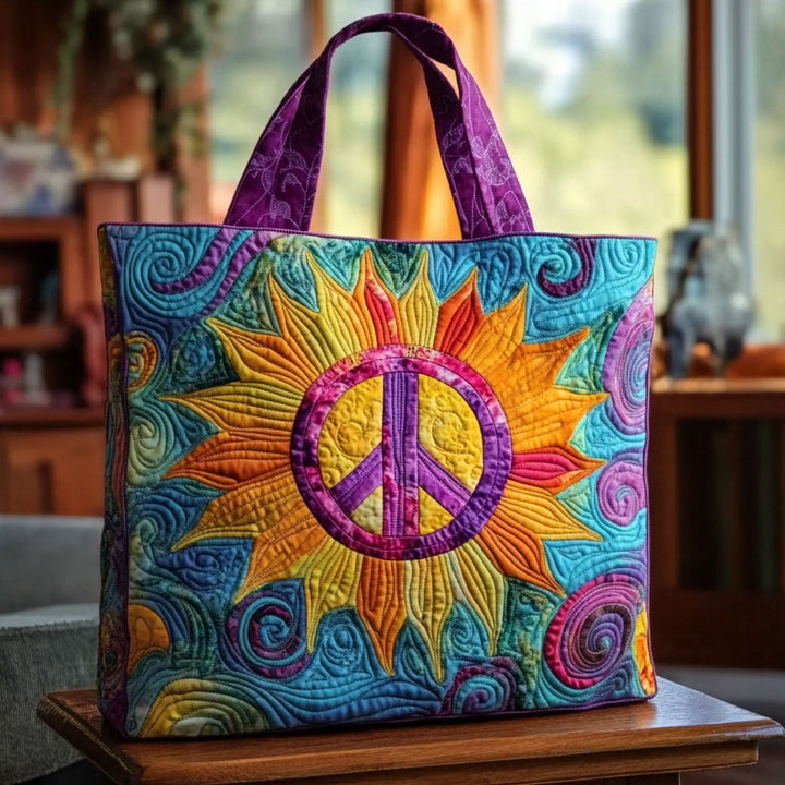 Soulshine Sunflower Quilted Tote Bag 1