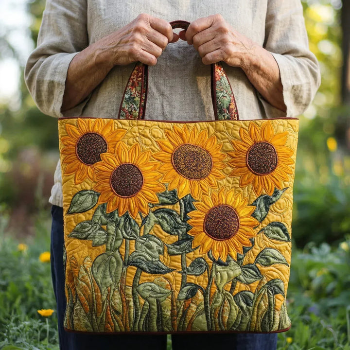 Classic Quilted Bag - Sunflowers 2