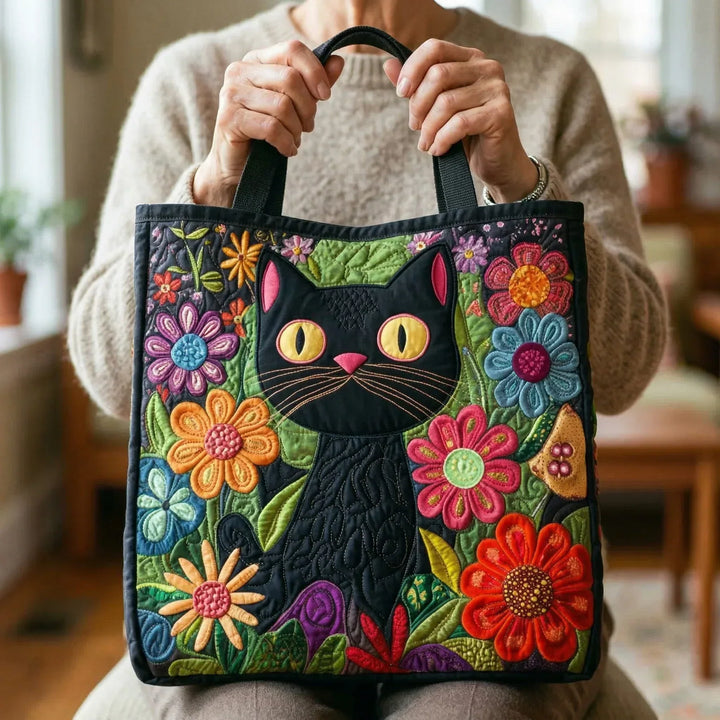 Quilted Bag - Enchanted Black Cat 2